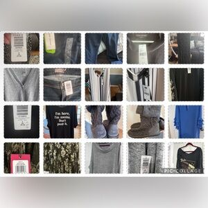 Women’s plus size clothing sizes in picture , jeans nwt $ 45 tops $30